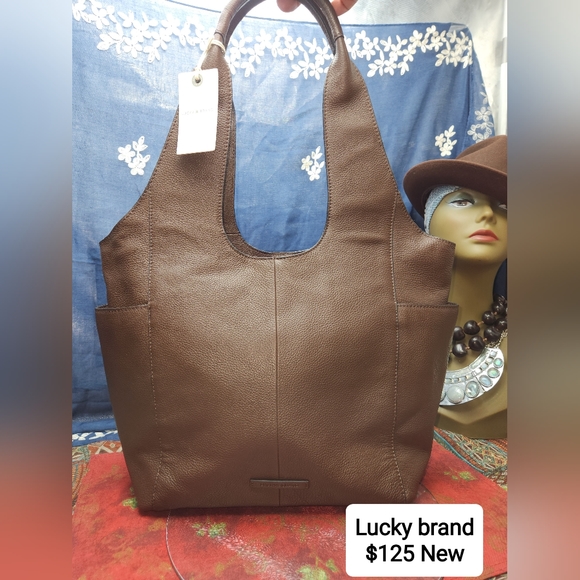 Lucky Brand Bags New Lucky Brand Brown Leather Hobo Poshmark